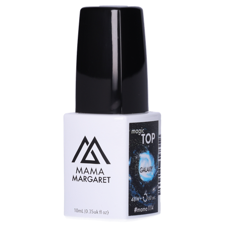 #mama1114 MAGIC TOP GALAXY brokatowy top coat hybrydowy 10 ml 