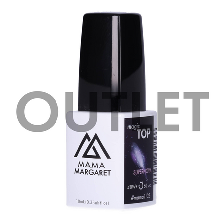 #mama1102_OUTLET MAGIC TOP SUPERNOVA brokatowy top coat hybrydowy 10 ml 