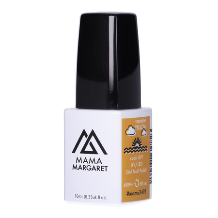 #mama3493 lakier hybrydowy 10 ml VACATION YELLOW 