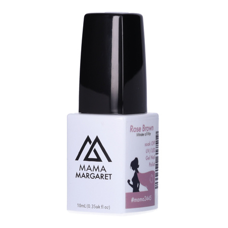 #mama2445 lakier hybrydowy 10 ml ROSE BROWN MINISTER OF WAR 