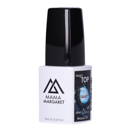 #mama1114 MAGIC TOP GALAXY brokatowy top coat hybrydowy 10 ml 