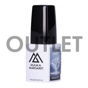 #mama1054_OUTLET TOP DIAMOND brokatowy top coat hybrydowy 10 ml